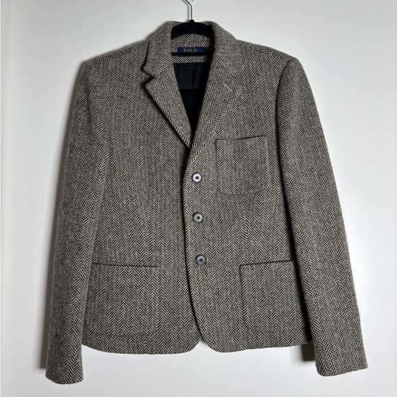 Polo by Ralph Lauren Herringbone Vintage Blazer size 6